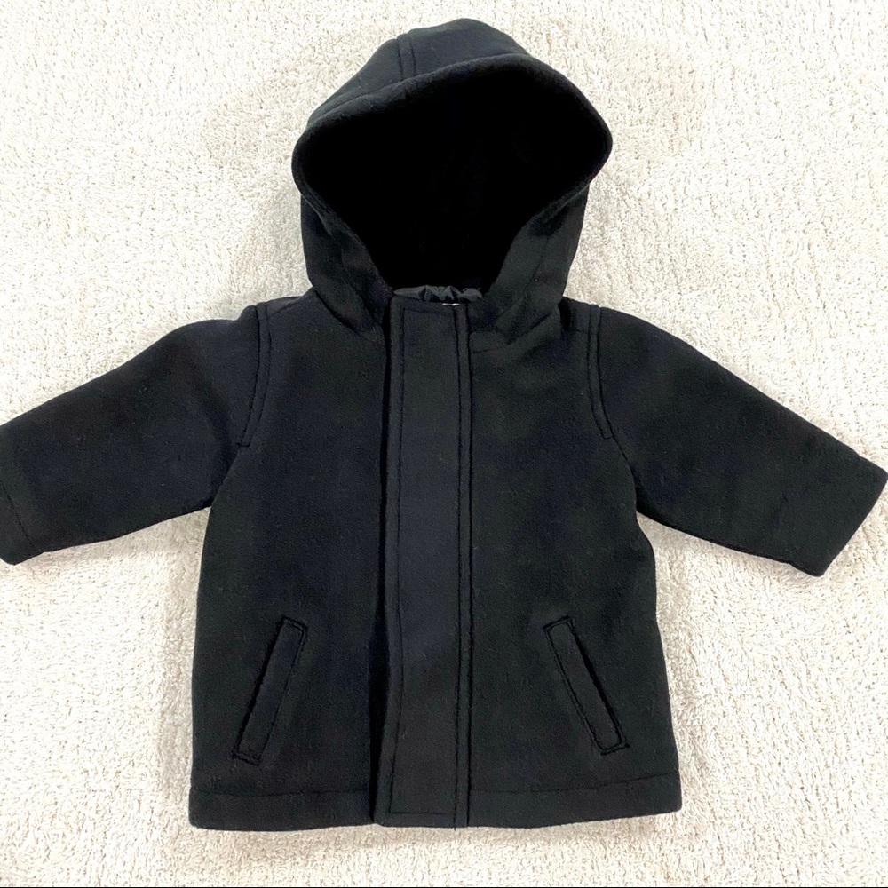 Old Navy Fleece Hooded Coat sz 3-6 months
